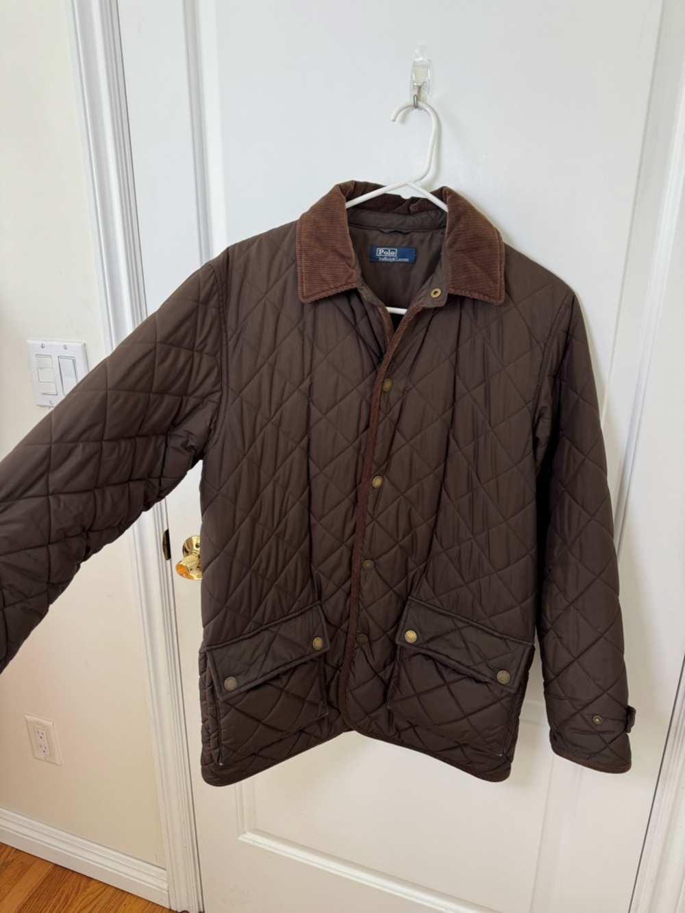 Polo Ralph Lauren Women's Corduroy Trim Quilted Barn Jacket - Picture 4 of 9